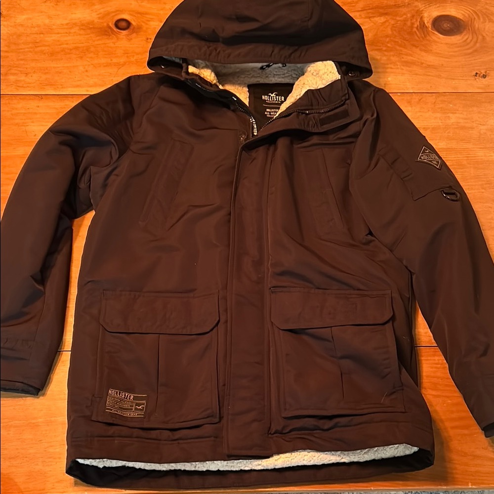 Hollister Sherpa Lined Hooded Jacket